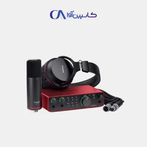 پکیج Focusrite Scarlett 2i2 Studio G4 شامل کارت صدا، میکروفن و هدفون