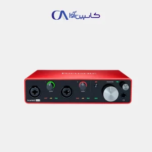 تصویر کارت صدا Focusrite Scarlett 4i4 G3 – کارت صدای USB استودیویی حرفه‌ای
