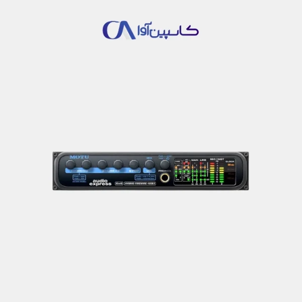 کارت صدا MOTU Audio Express با اتصال USB/FireWire، نمایشگر LED و پنل کنترل مستقل