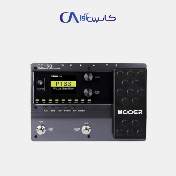 افکت گیتار الکتریک Mooer GE150 – مالتی افکت حرفه‌ای با افکت‌های متنوع و رابط USB