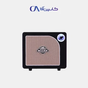 آمپلی‌فایر گیتار Mooer Hornet15 Black با طراحی جمع‌وجور و ساختار مقاوم، گزینه‌ای عالی برای تمرینات خانگی.