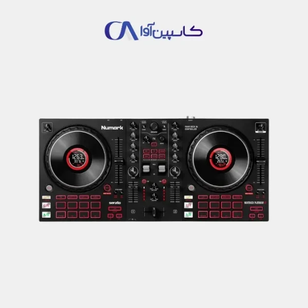 کنترلر دی‌جی Numark MixStream Pro Plus با صفحه نمایش لمسی و پدهای RGB