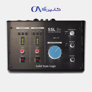 کارت صدای Solid State Logic SSL 2+ با دو خروجی هدفون و پری‌امپ SSL