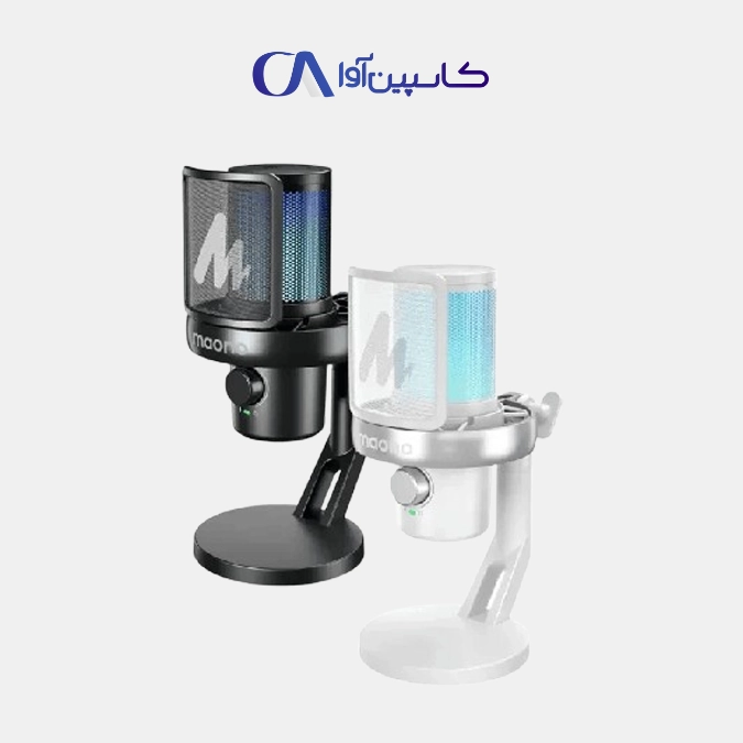 MAONO-DM40-PRO-1 میکروفن Maono DM40 Pro با نور RGB و اتصال USB/XLR مخصوص استریم و پادکست