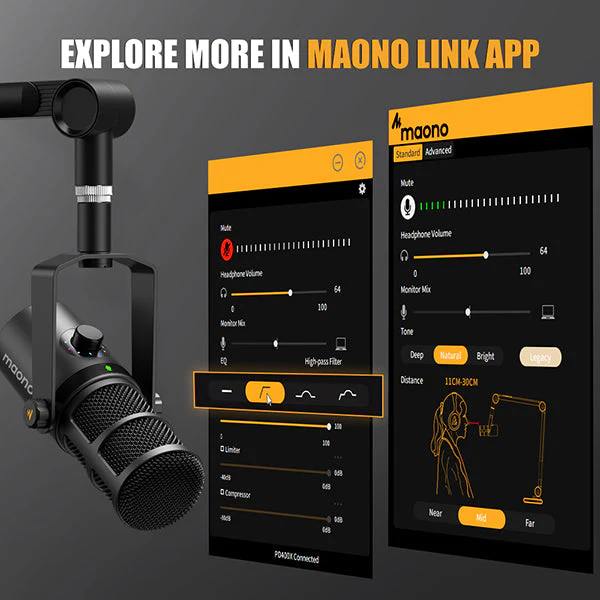 قابلیت-کار-با-نرم‌-افزار-Maono-Link- Maono-PD400X