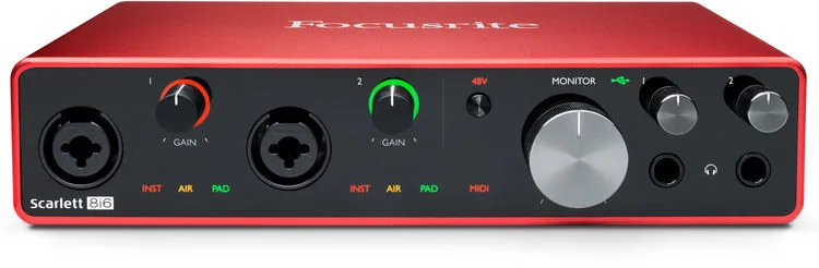 Focusrite-Scarlett-8i6-G3-تاخیر-فوق-‌العاده-کم-برای-اجرای-بهتر-و-ضبط-حرفه-‌ای-‌تر