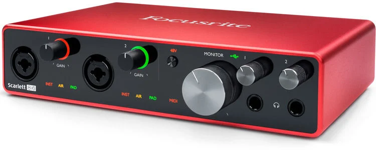 Focusrite-Scarlett-8i6-G3-مرکز-قدرتمند-کنترل-و-اتصال-تجهیزات-برای-استودیوی-خانگی-یا-استودیو-سیار