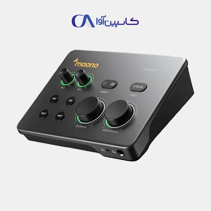 maono-p2-1 کارت صدا Maono P2 با دو ورودی ترکیبی XLR/TRS و بدنه فلزی